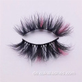 Pink Mink Wimpern Vollstreifen farbenfrohe Mink Wimpern